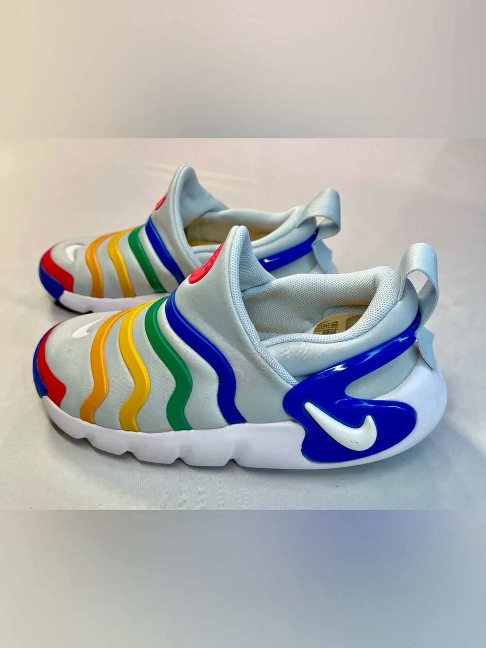Nike Kids' Dynamo Go Flyease Shoes Sneakers Aura Multi Slip-On - 13